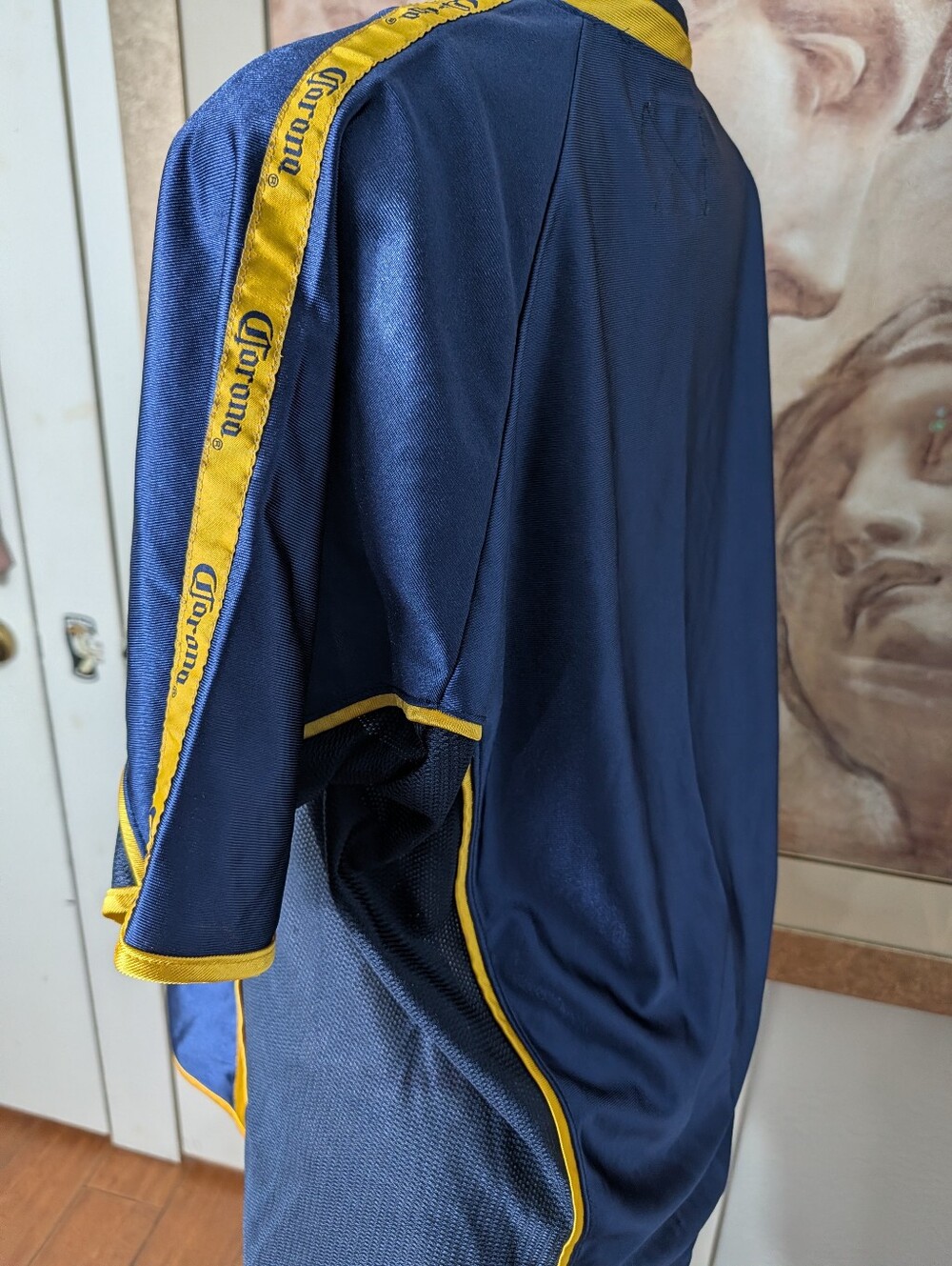 Calhoun Sportswear Corona Men's Blue and Yellow Soccer Jersey Size L - Picture 4 of 7